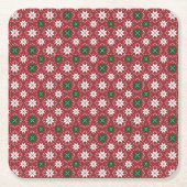 Scandinavian Fair Isle Christmas Edition 1 Kartonnen Onderzetters (Voorkant)