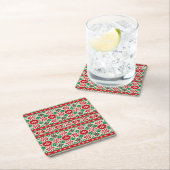 Scandinavian Fair Isle Christmas Edition 2 Kartonnen Onderzetters (Insitu)