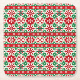 Scandinavian Fair Isle Christmas Edition 2 Kartonnen Onderzetters