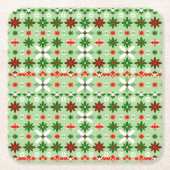 Scandinavian Fair Isle Christmas Edition 4 Kartonnen Onderzetters (Voorkant)