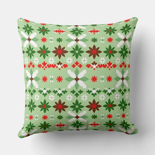 Scandinavian Fair Isle Christmas Edition 4 Kussen (Achterkant)