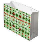 Scandinavian Fair Isle Christmas Groot Cadeauzakje (Achterkant Gekanteld)