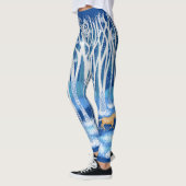 Scandinavian Fjord Winter Forest Dala Horse Leggings (Links)