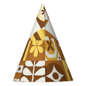 Scandinavian Floral: Abstracte  Kaart. Feesthoedjes (Achterkant)