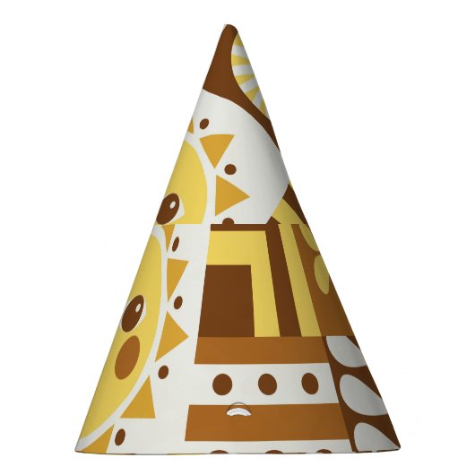 Scandinavian Floral: Abstracte  Kaart. Feesthoedjes (Rechts)