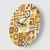 Scandinavian Floral: Abstracte  Kaart. Grote Klok (Hoek)