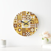 Scandinavian Floral: Abstracte  Kaart. Grote Klok (Huis)