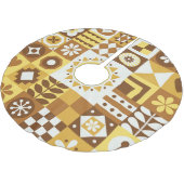 Scandinavian Floral: Abstracte Kaart. Kerstboom Rok (Gekanteld)