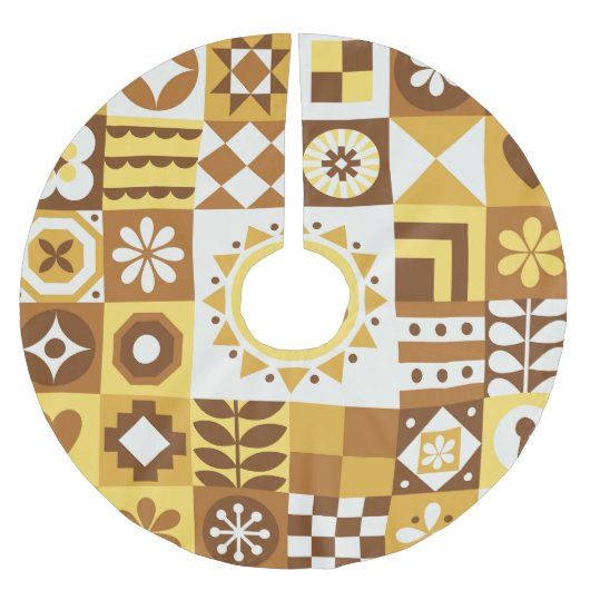 Scandinavian Floral: Abstracte Kaart. Kerstboom Rok (Voorkant)