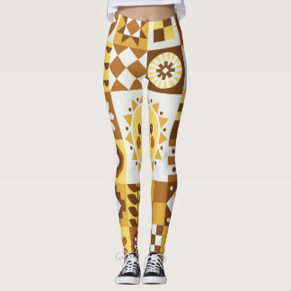 Scandinavian Floral: Abstracte  Kaart. Leggings