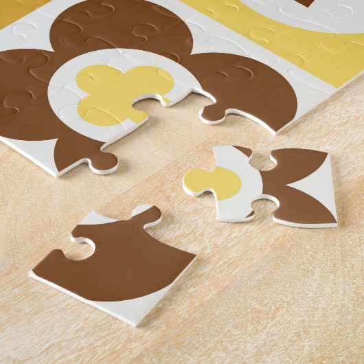 Scandinavian Floral: Abstracte  Kaart. Legpuzzel (Zijkant)