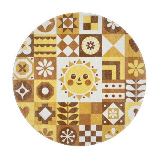 Scandinavian Floral: Abstracte  Kaart. Snijplank (Voorkant)