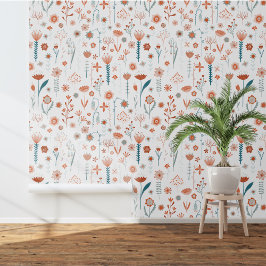 Scandinavian Floral Behang