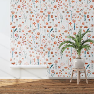 Scandinavian Floral Behang