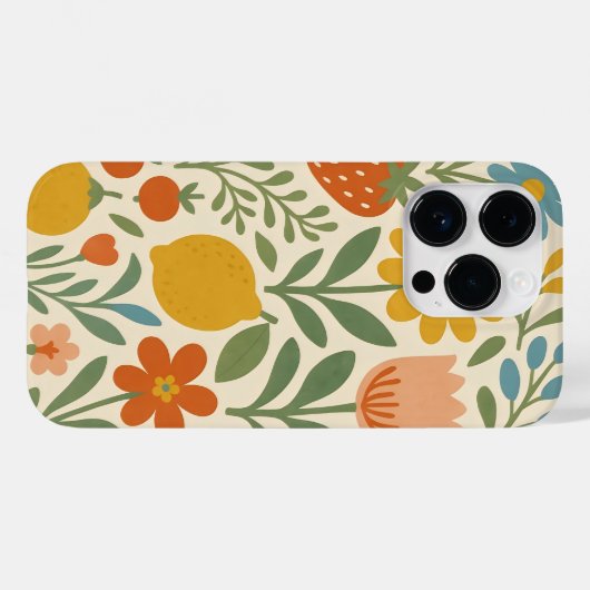 Scandinavian Floral Case-Mate iPhone Case (Achterkant (horizontaal))