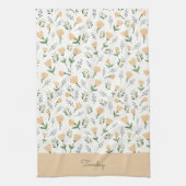 Scandinavian Floral Day of Week Theedoek (Verticaal)