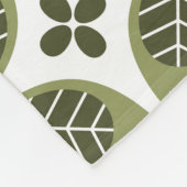 Scandinavian Floral: Naadloos  ontwerp. Fleece Deken (Hoek)