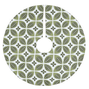 Scandinavian Floral: Naadloos ontwerp. Kerstboom Rok