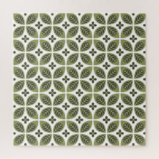 Scandinavian Floral: Naadloos ontwerp. Legpuzzel (Verticaal)
