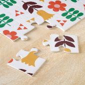 Scandinavian Floral Pattern Legpuzzel (Zijkant)