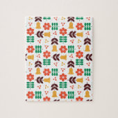 Scandinavian Floral Pattern Legpuzzel (Verticaal)