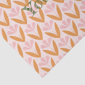 Scandinavian floral pattern, retro style, mid cent tissuepapier (Detail)