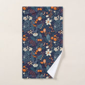 Scandinavian Floral Print Bad Handdoek (Handdoek)