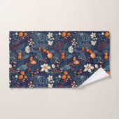 Scandinavian Floral Print Bad Handdoek (Handdoek)