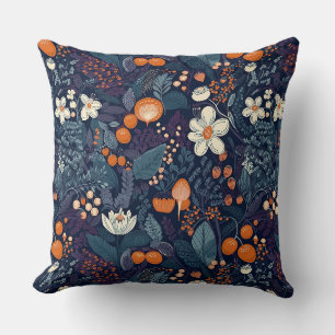 Scandinavian Floral Print Kussen