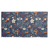Scandinavian Floral Print Kussensloop (Voorkant-Links)