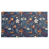 Scandinavian Floral Print Kussensloop (Voorkant-Rechts)