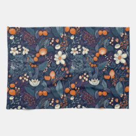 Scandinavian Floral Print Theedoek