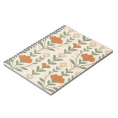 Scandinavian Floral Spiral Notebook Notitieboek (Linkerzijde)