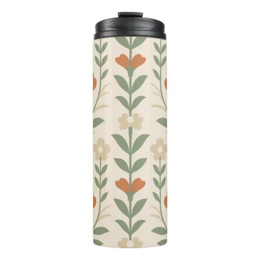 Scandinavian Floral Thermal Tumbler Thermosbeker (Voorkant)