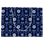 Scandinavian Flowers Butterflies Gift Bag Groot Cadeauzakje (Achterkant)