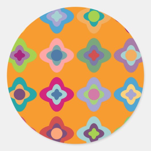 Scandinavian Flowers Sticker (Voorkant)