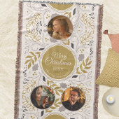 Scandinavian Foliage 3 Photo Family Keepsake Deken