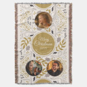 Scandinavian Foliage 3 Photo Family Keepsake Deken (Voorkant Verticaal)