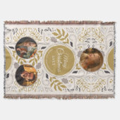 Scandinavian Foliage 3 Photo Family Keepsake Deken (Voorkant)