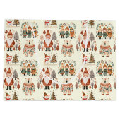 Scandinavian Folk Art Festive Holiday Groot Cadeauzakje (Achterkant)