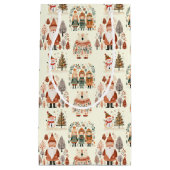 Scandinavian Folk Art Festive Holiday Klein Cadeauzakje (Voorkant)