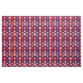 Scandinavian Folk Art Floral Pattern Stof (Yard (91,4 cm))