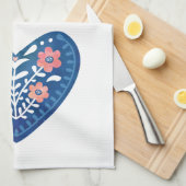 Scandinavian Folk Art Kitchen Towel Theedoek (Quarter Fold)