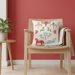 Scandinavian Folk Art Kussen