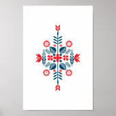 Scandinavian Folk Art Poster (Voorkant)