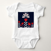 Scandinavian folk art romper (Voorkant)