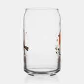 Scandinavian Folk Art style Blikvorm Glas (Rechts)