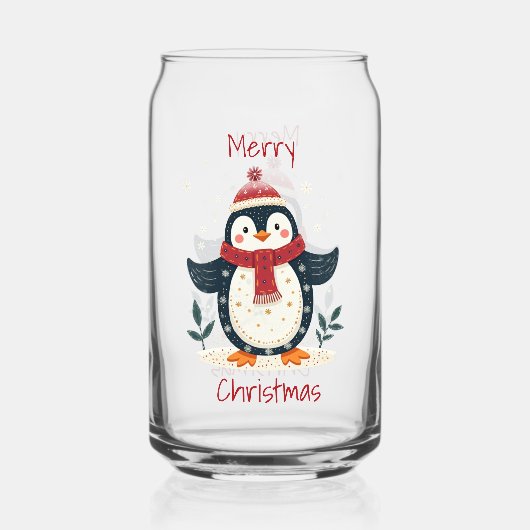 Scandinavian Folk Art Style Blikvorm Glas (Voorkant)