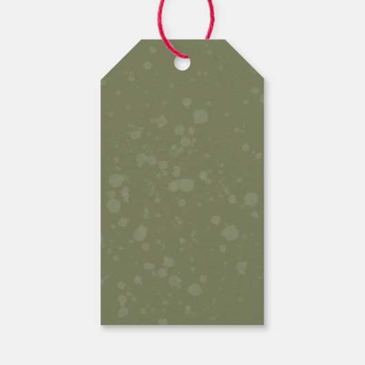 Scandinavian Folk Art Style Cadeaulabel (Achterkant)