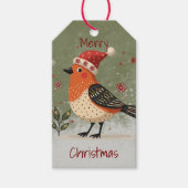 Scandinavian Folk Art style Cadeaulabel (Voorkant)